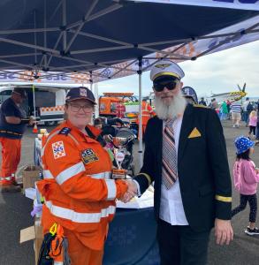 VICSES Sale Unit Controller Codie Powell at the 2024 Sale ANZAC Weekend Airshow